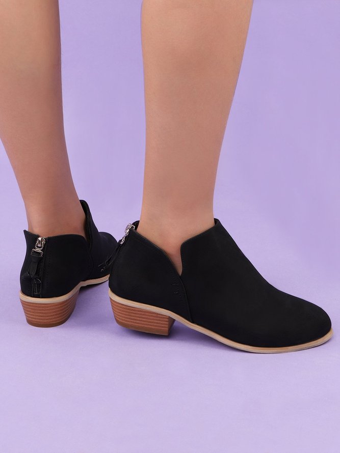 Chunky Heel Short Boots Female Non-slip Cute Bootie